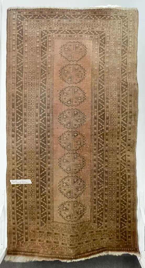 Vintage Faded Bokhara Persian Rug Image 1++