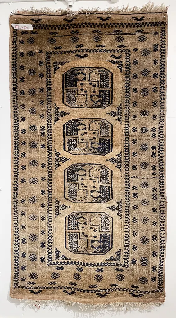 Vintage Tribal Persian Rug Image 1++