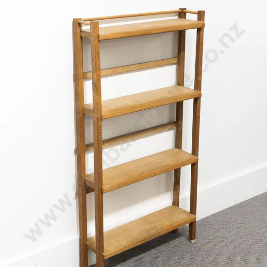 Mid C20th Four Shelf Penguin Paperback Bookcase