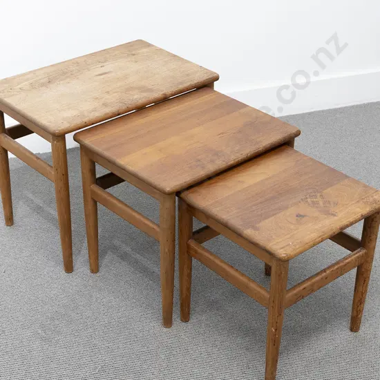 Mid C20th Nest of three Side Tables