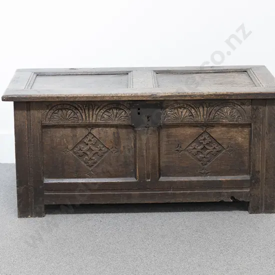 C18th Oak Coffer