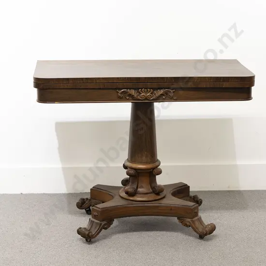 Wm IV Faded Rosewood Games Table