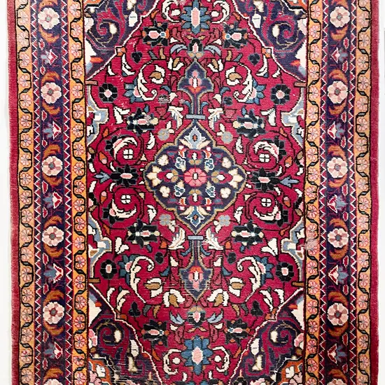 Vintage Floral Patterned Persian Rug
