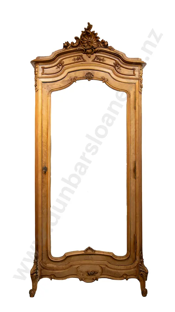 Late C19th Faded Walnut Armoire Image 1++