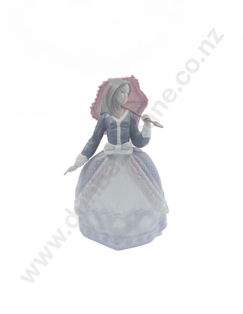 Lladro Figure of Girl and Parasol Image 1++