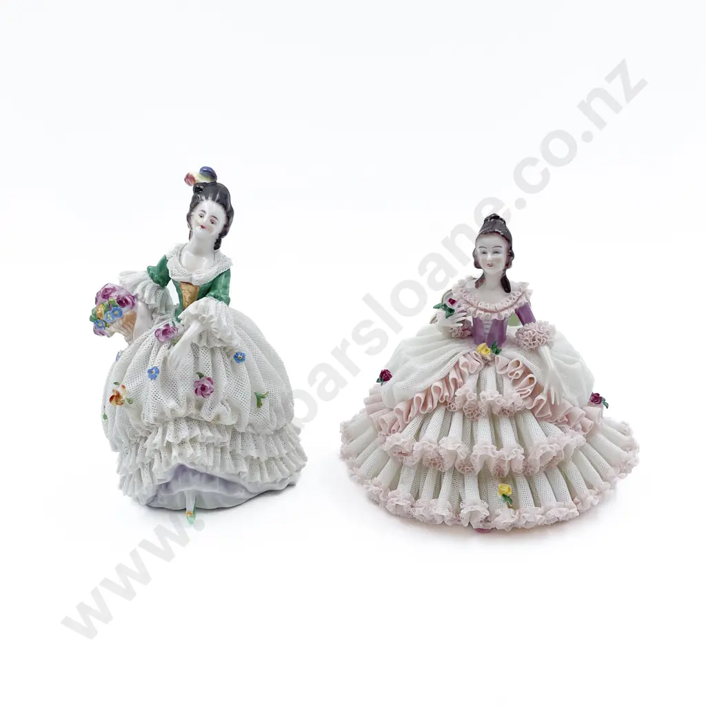 Two Dresden Fancy China Figures Image 1++