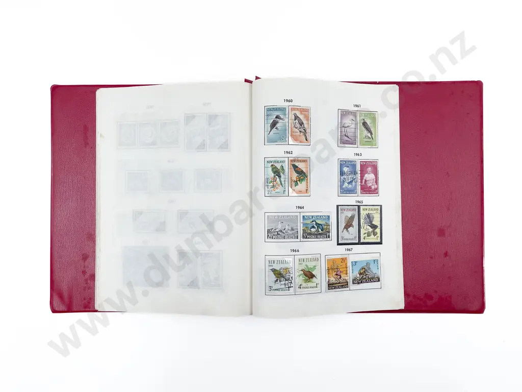NZ Stamp Album with Red and Blue Boy Image 1++