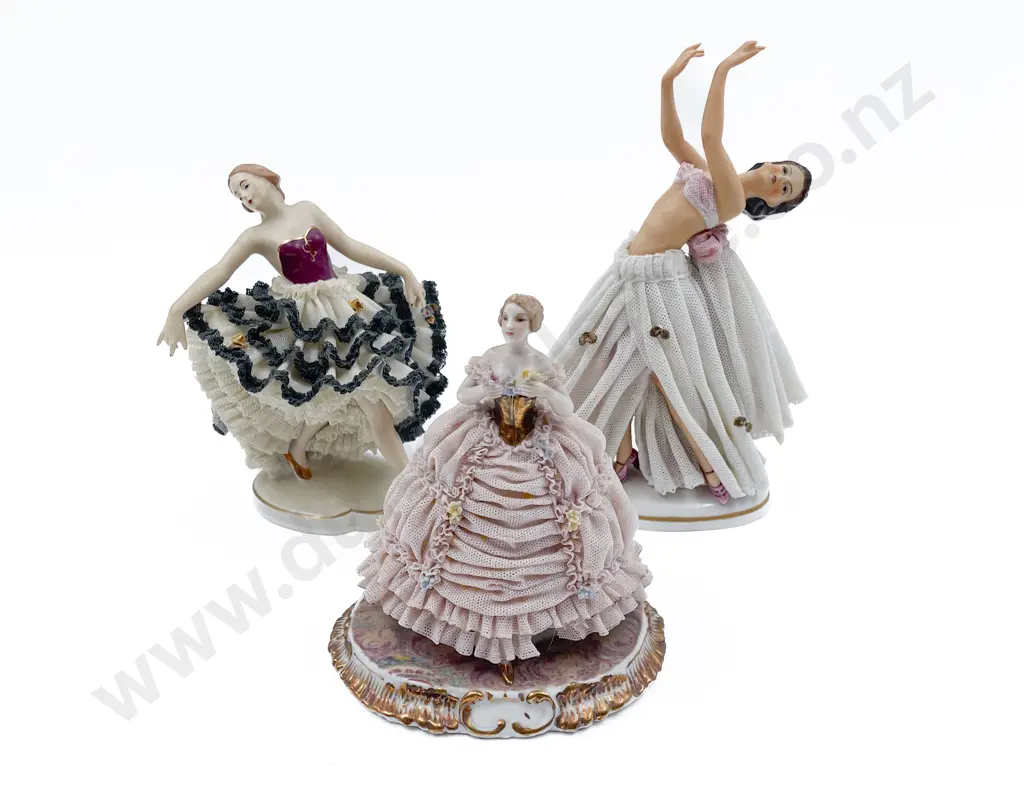 Two Dresden Figures and Other Figure Image 1++