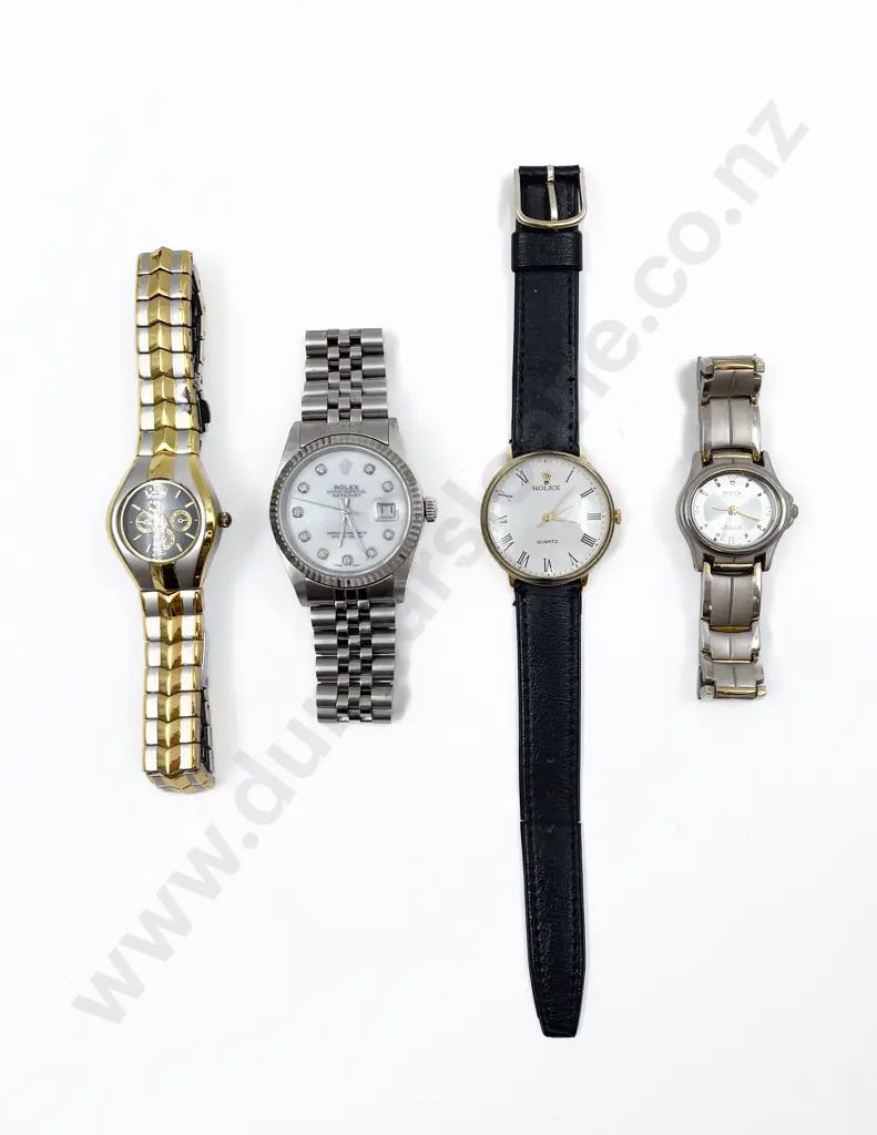 Four Faux Rolex Wrist Watches Image 1++
