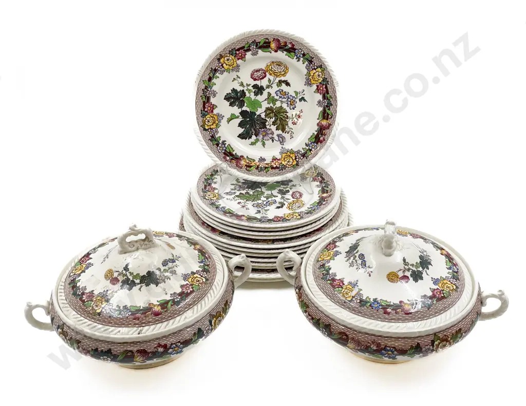 Royal Cauldon "Belle Vue" Dinner China Image 1++