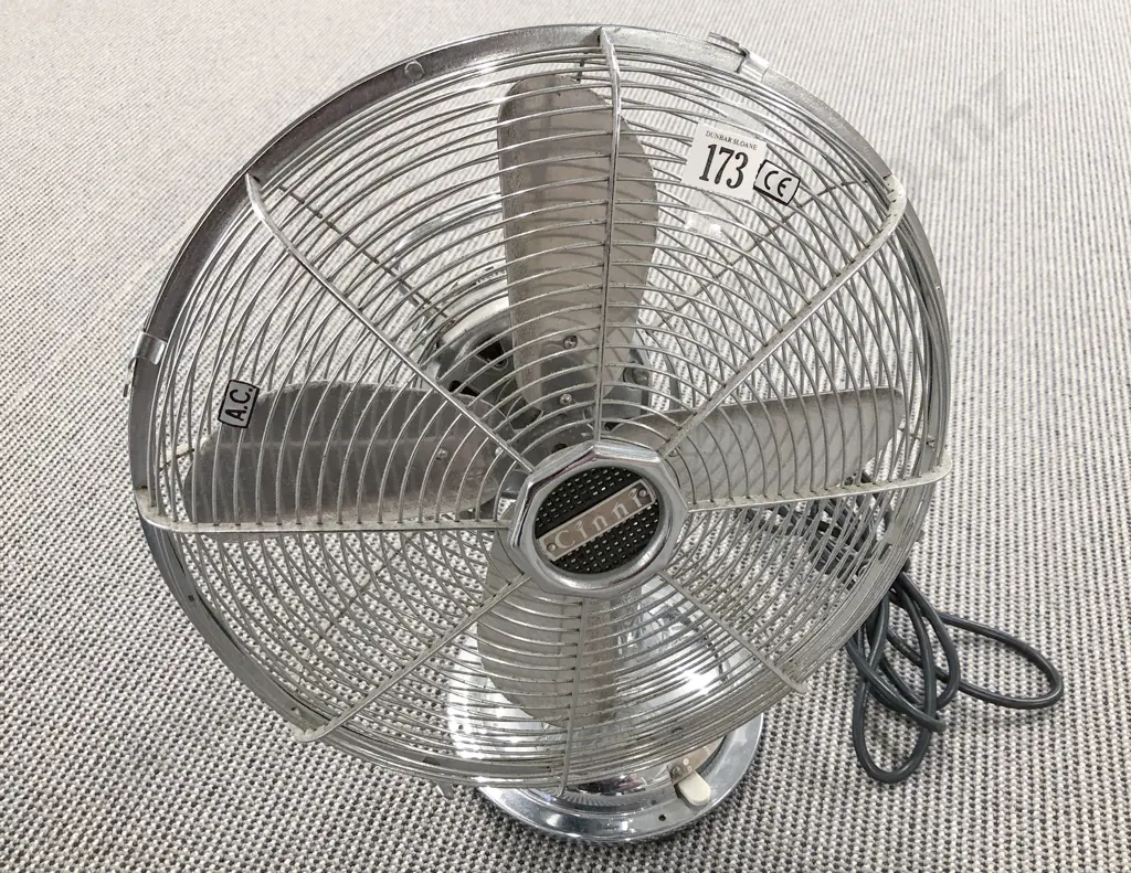 Vintage Cinni Desk Fan Image 1++