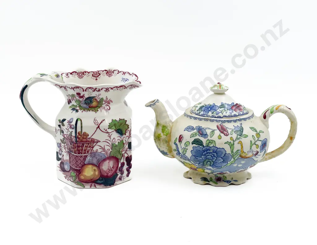 Masons Jug and Small Tea Pot faults Image 1++
