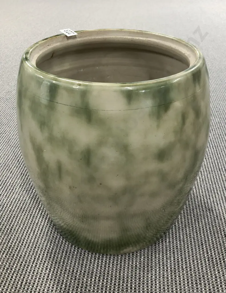 Timaru Potteries Glazed Stoneware Crock (missing lid) Image 1++