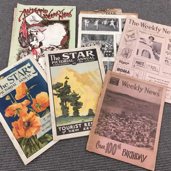 Box of Assorted Vintage Annuals