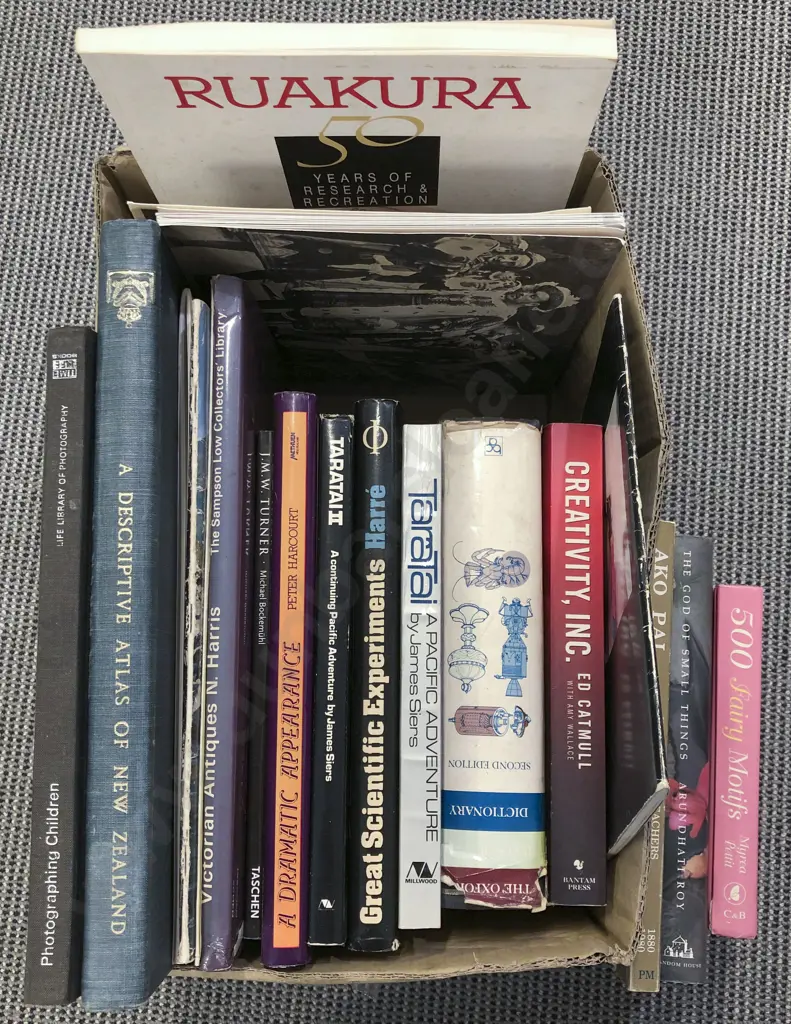 Box of Assorted Vintage Books including NZ Reference Image 1++