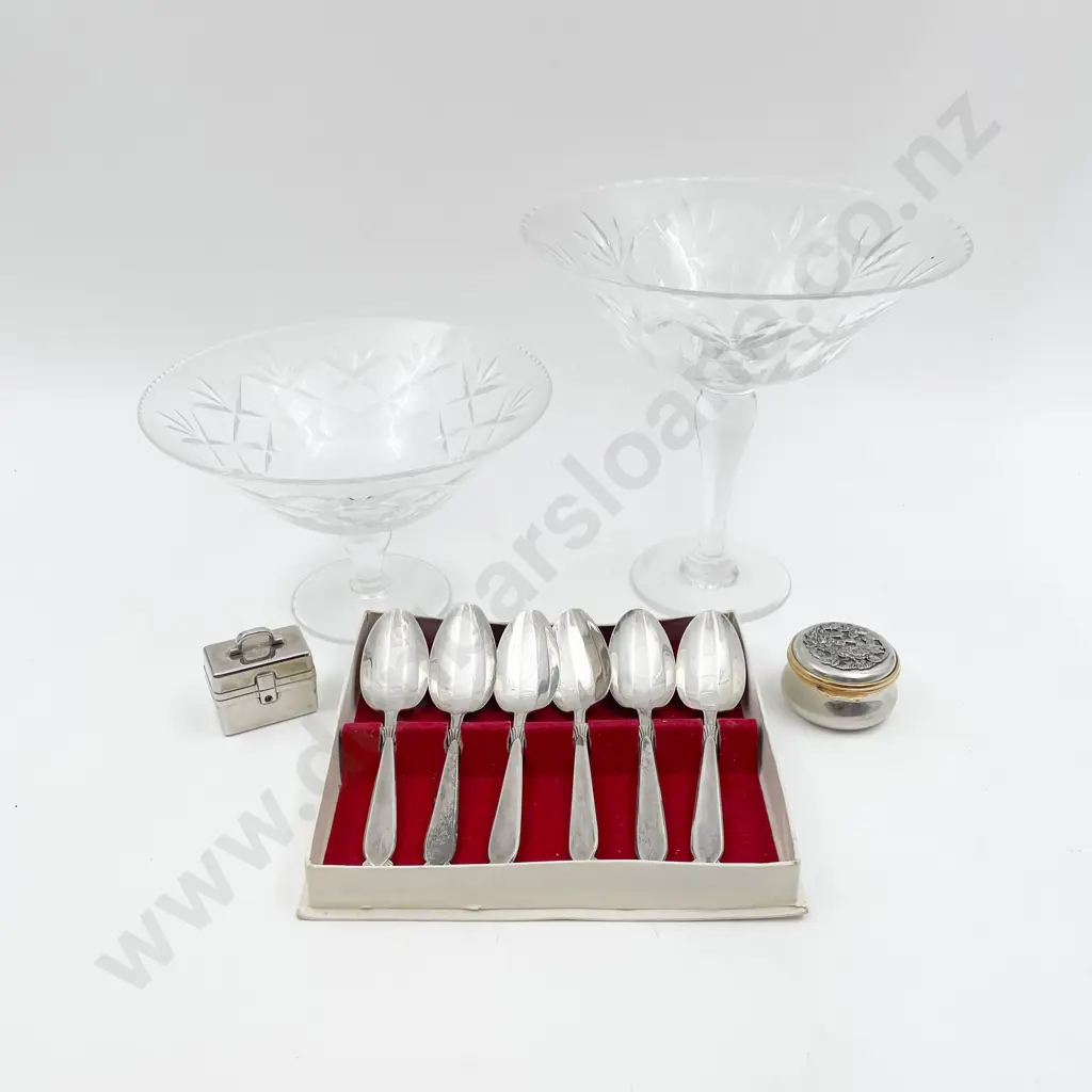 Webb  Corbett Comport and Boxed Cutlery etc Image 1++