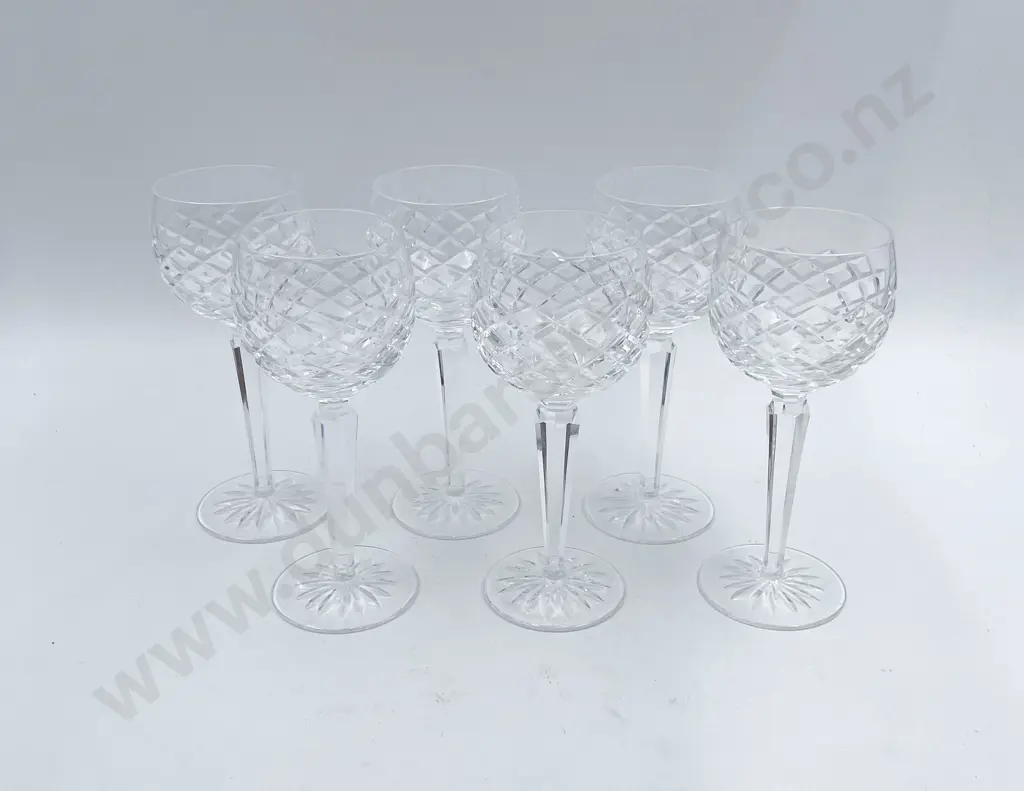 Six Waterford Hock Glasses Image 1++