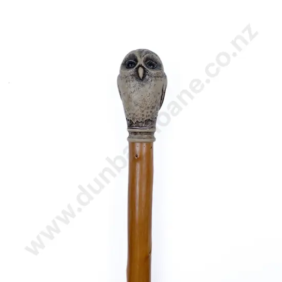 Walking Cane with Owl Form Handle