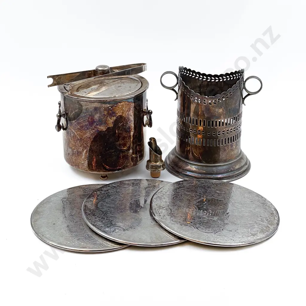 Plated Ice Bucket and Wine Bucket with Assorted Image 1++