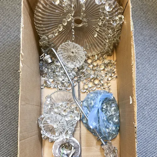 Crystal Droplet Chandelier