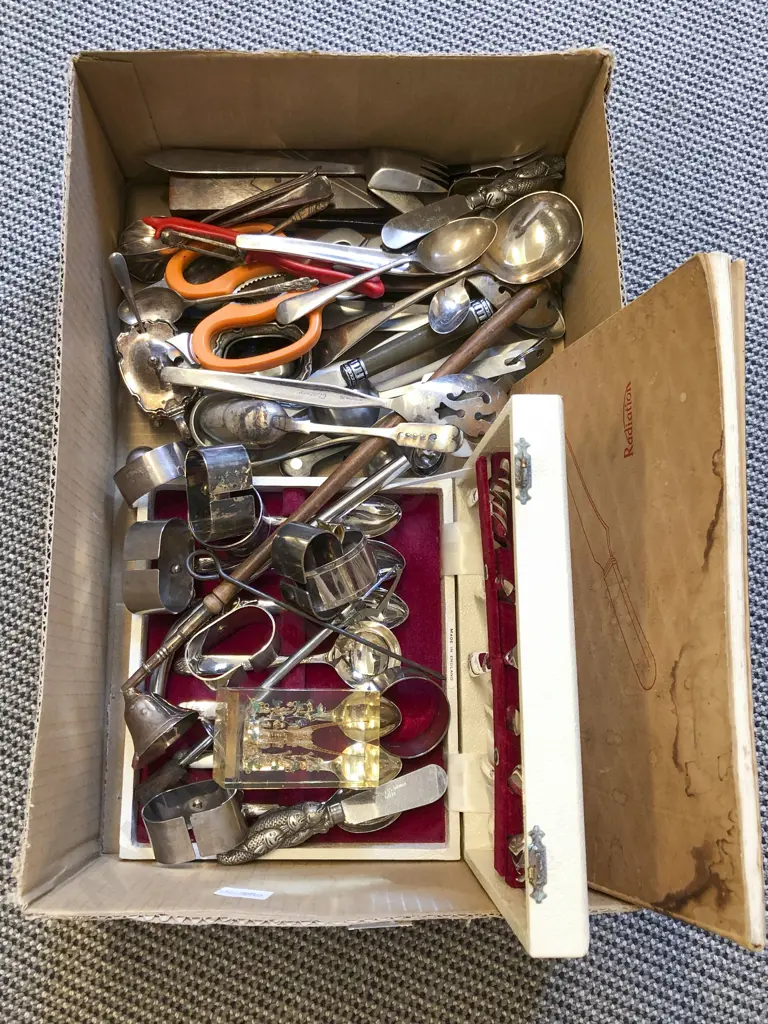 Box of Assorted Cutlery etc Image 1++