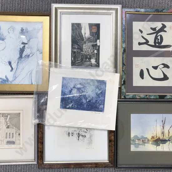 Box of Assorted Art
