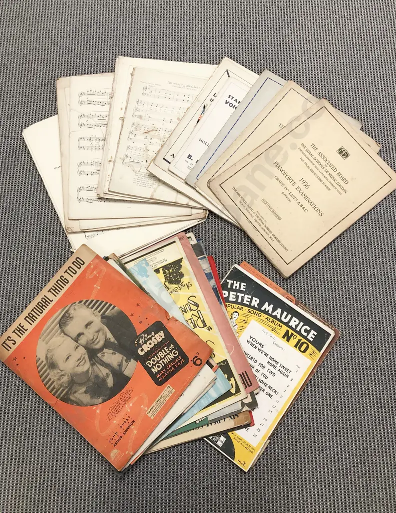 Box of Assorted Sheet Music Etc Image 1++