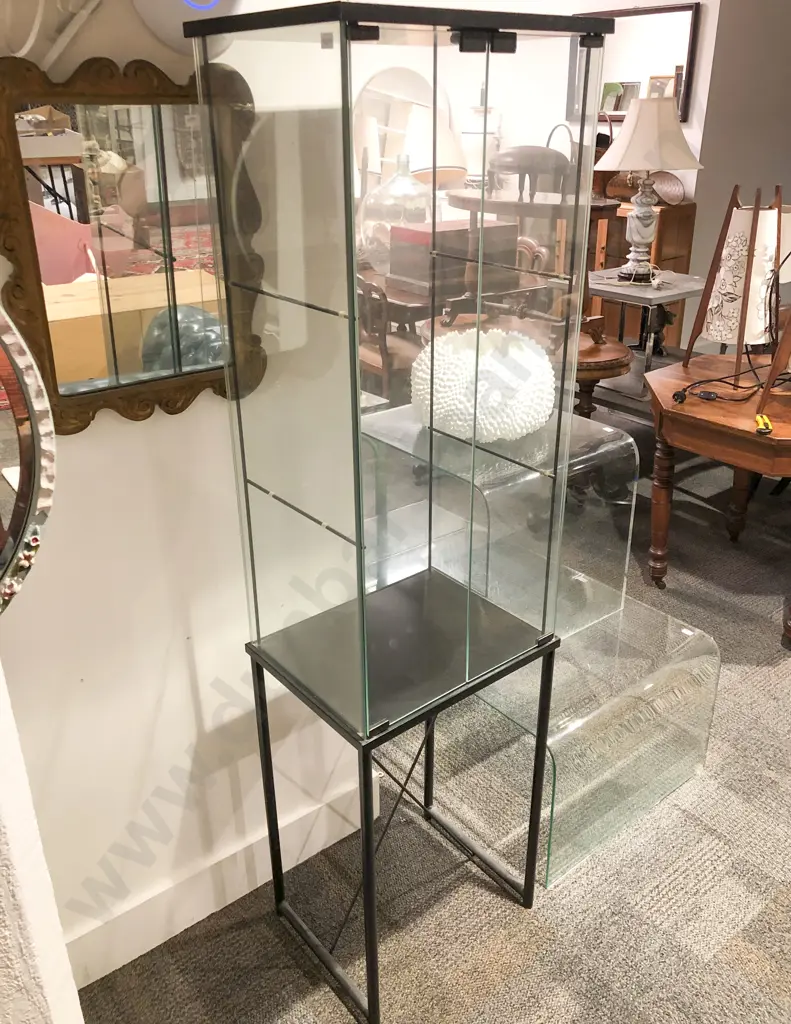 Slender Glass Display Cabinet Image 1++