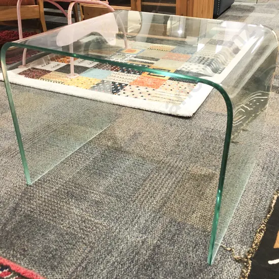 Curved Glass Coffee Table