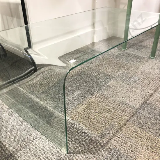 Curved Glass Coffee Table