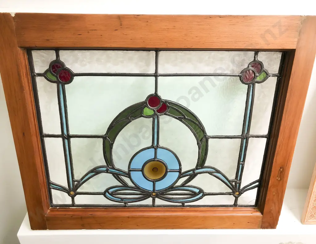 Kauri Framed Stained Glass Window Image 1++