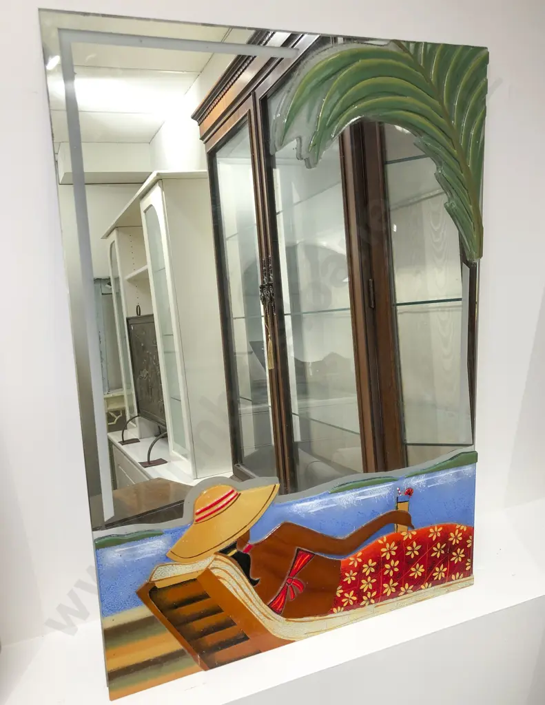 Decorative Art Glass Wall Mirror Image 1++