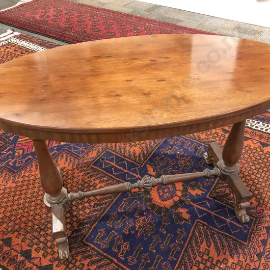 Mahogany Oval Occasional Table