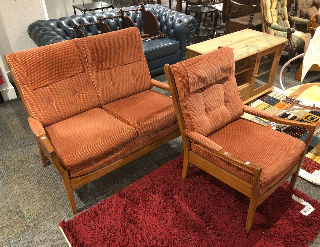 Three Piece Mid-Century Lounge Suite Image 1++