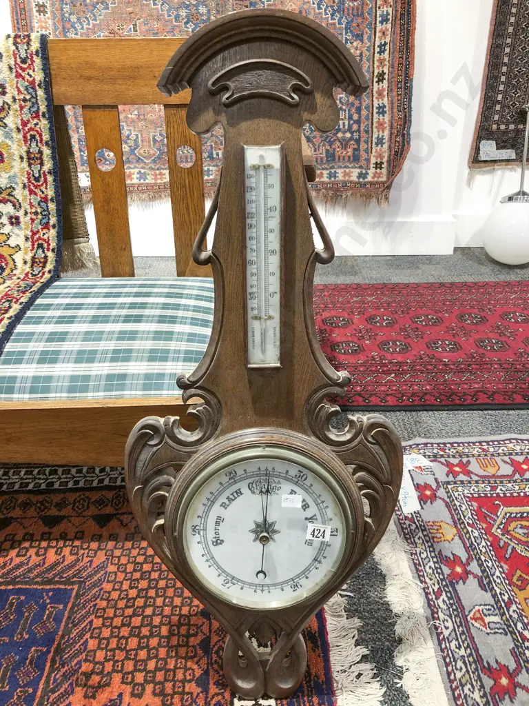Oak Framed Barometer Image 1++