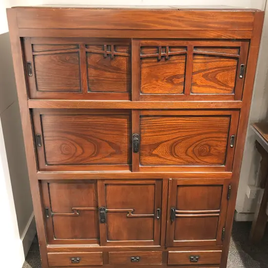 Fine Quality Vintage Japanese Marriage Chest