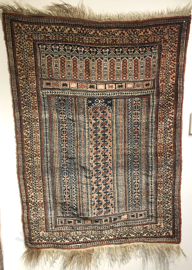 Antique Persian Prayer Rug Image 1++