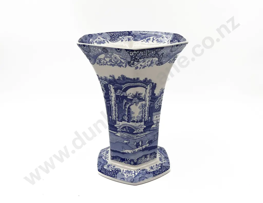 Spode Blue and White Vase Image 1++