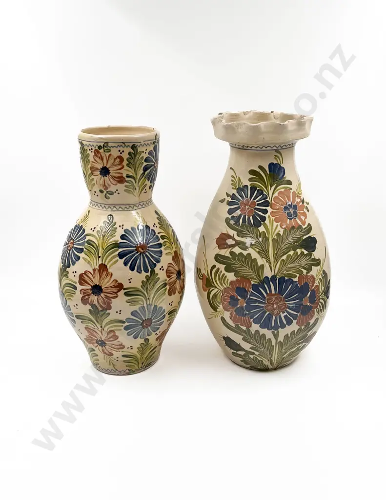 Two Hand Painted Italian Vases Image 1++