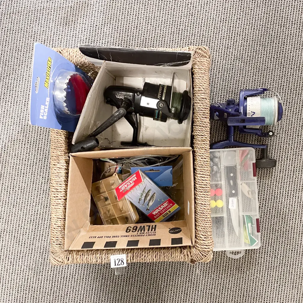 Quantity of Assorted Fishing Reels and Lures etc Image 1++