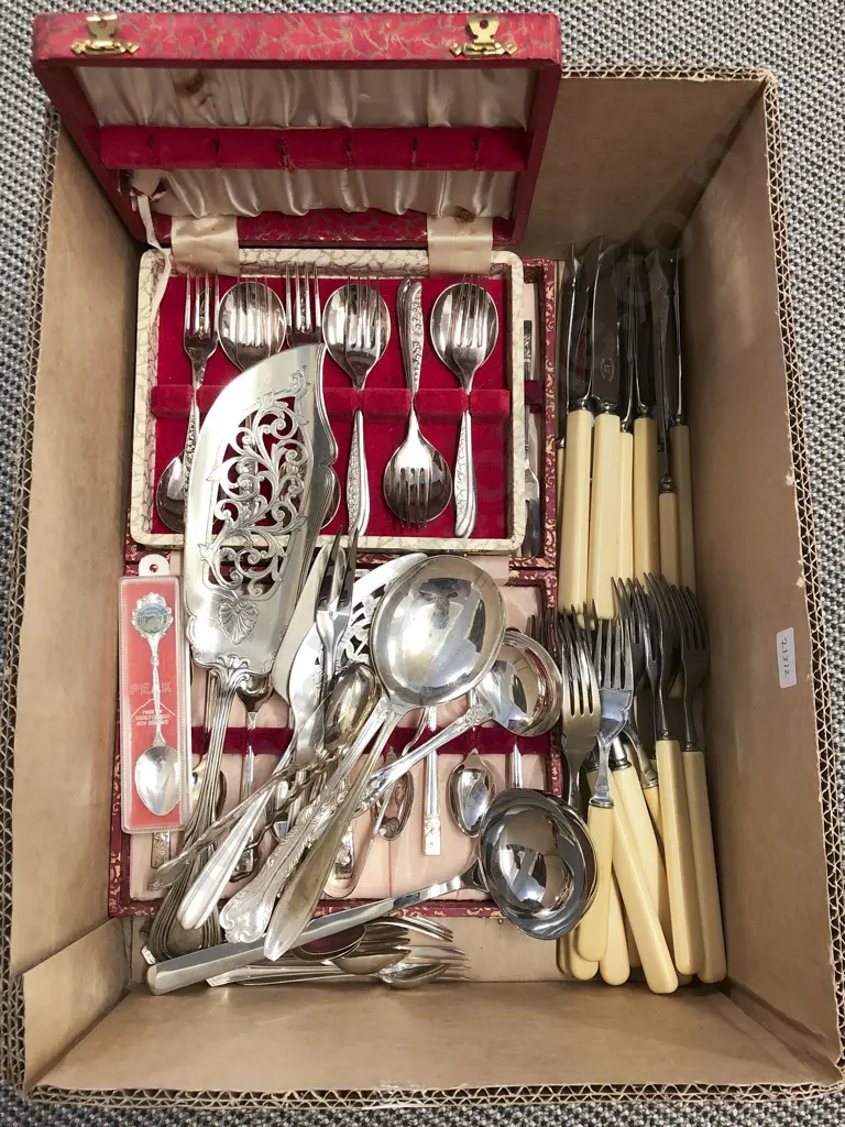Box of Assorted Cutlery Image 1++