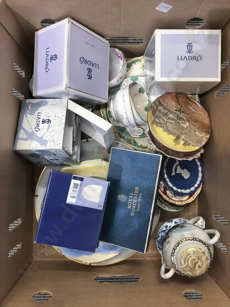 Box of Assorted Fancy China and Ornaments etc Image 1++