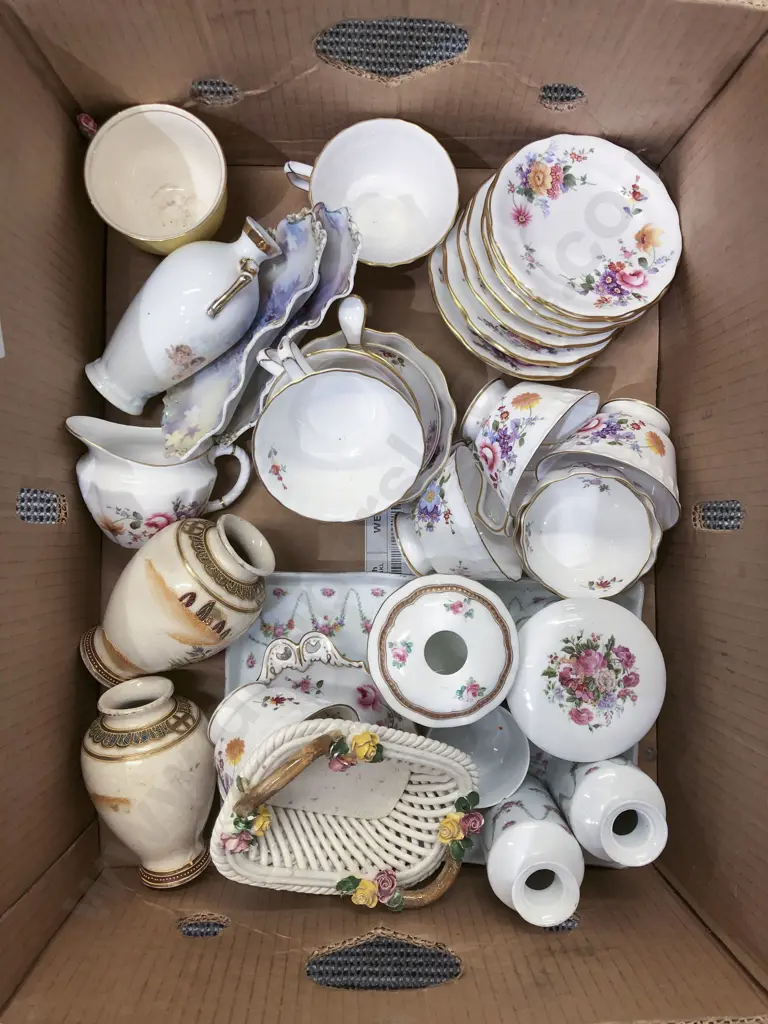 Box of Assorted Fancy China Image 1++