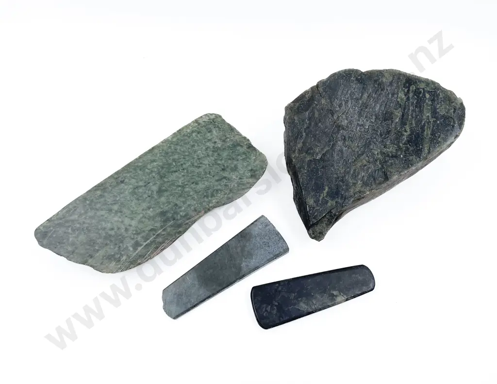 Four Pieces of Assorted Greenstone Image 1++