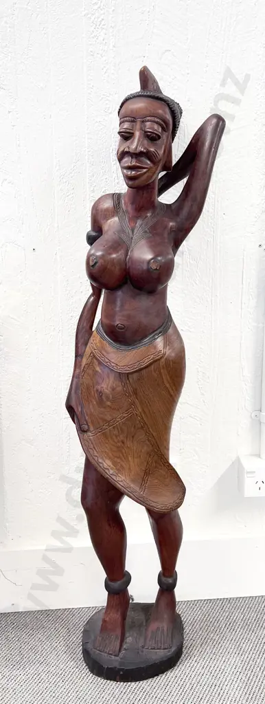 Large Carved African Figure Image 1++