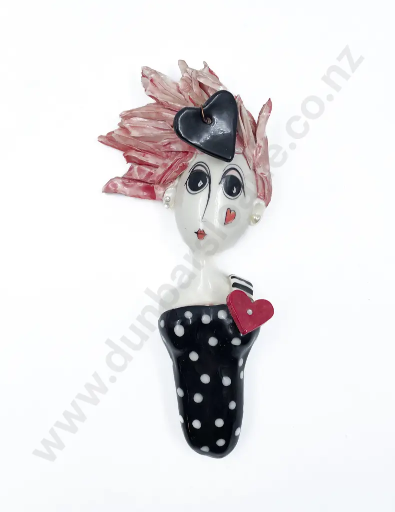 Figural Pottery Wall Hanging Image 1++