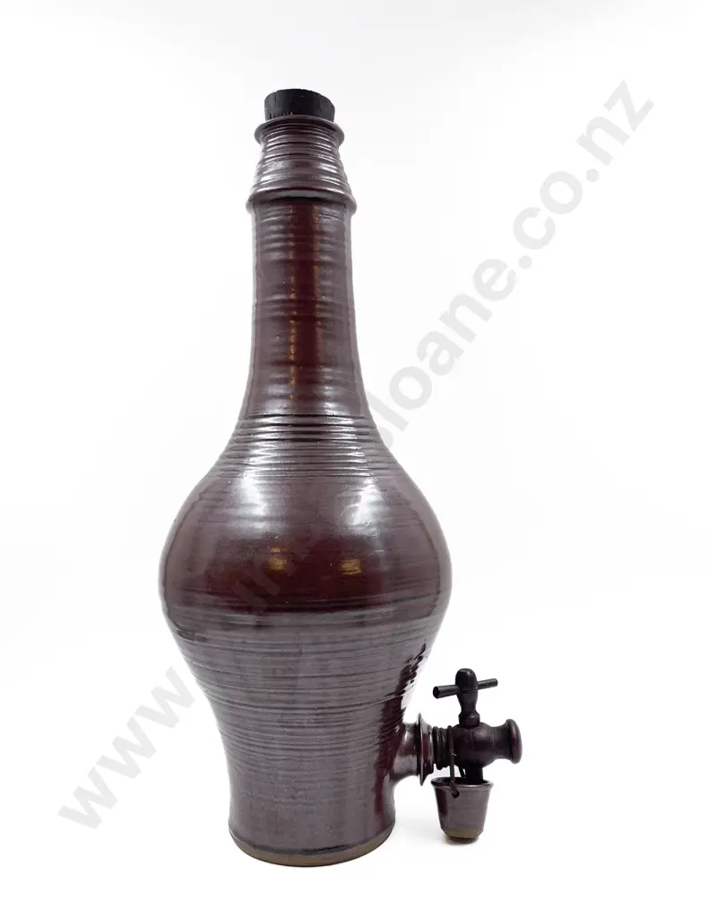 Richard Cadness Water Carafe with Spigot and Four Beakers Image 1++