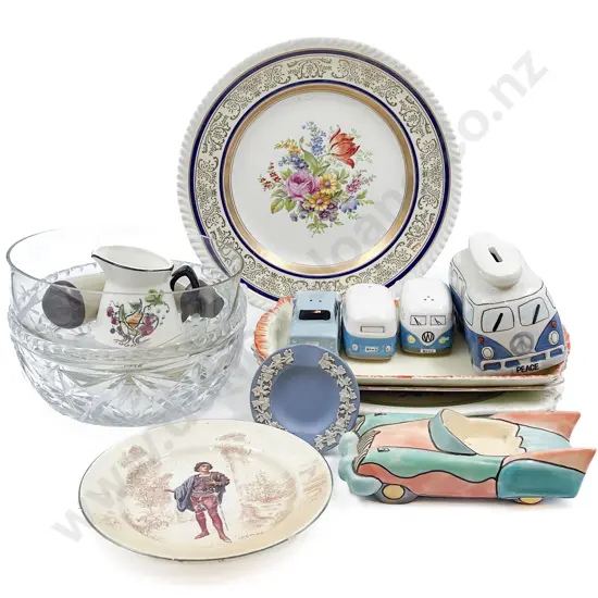 Quantity of Assorted including Novelty Money Box with Salt and Peppers etc