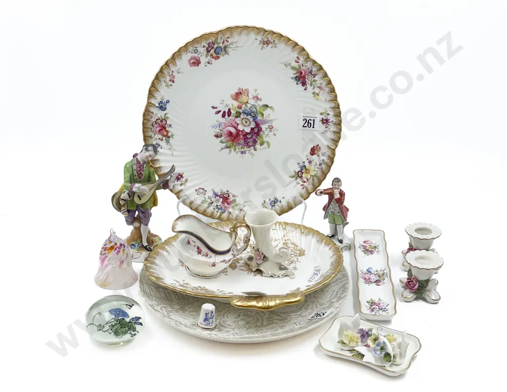 Quantity of Assorted Fancy China and Ornaments including Hamersley Image 1++