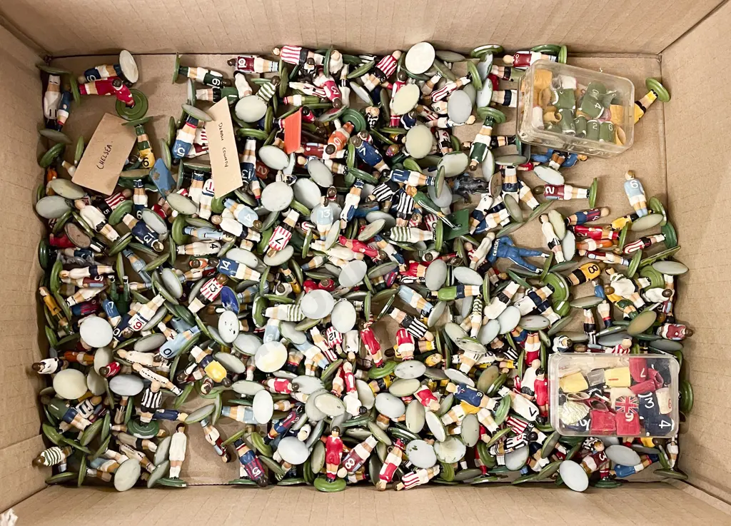 Quantity of Assorted Small Hand Painted Soccer Player Figures Image 1++